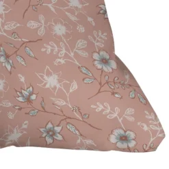 16"x16" Wagner Campelo Villandry Floral Square Throw Pillow Pink - Deny Designs -Home Decor Store GUEST 033bd560 97cb 44bf 87d3 d399fea0430e