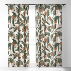 Marta Barragan Camarasa Simple Tropical Nature T Single Panel Sheer Window Curtain - Deny Designs