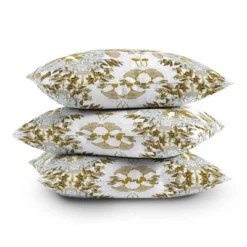 16"x16" Iveta Abolina Mushroom Garden Square Throw Pillow - Deny Designs: Abstract Design, Indoor Decor, Zippered -Home Decor Store GUEST 08fbb63e 3a64 445d ad32 a6ecae177a91