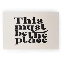 DirtyAngelFace This Must Be The Place Looped Vinyl Welcome Mat - Society6 -Home Decor Store GUEST 0a21ac8b e4c7 4bf9 b016 033c3026dd92
