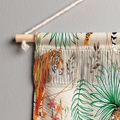 22" X 16" Small 83 Oranges Tropical And Tigers Fiber Wall Hanging - Deny Designs 4 22" X 16" Small 83 Oranges Tropical And Tigers Fiber Wall Hanging - Deny Designs - Image 2