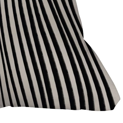 16"x16" Alisa Galitsyna Vertical Lines Throw Pillow Black - Deny Designs: Indoor Square Decorative Pillow 4 16"x16" Alisa Galitsyna Vertical Lines Throw Pillow Black - Deny Designs: Indoor Square Decorative Pillow - Image 2