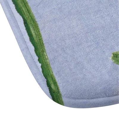 Cute Little Flowers Bath Mat Blue - Deny Designs 4 Cute Little Flowers Bath Mat Blue - Deny Designs - Image 2