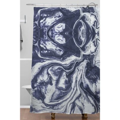 Marta Barragan Camarasa Marble Shower Curtain Blue - Deny Designs 3 Marta Barragan Camarasa Marble Shower Curtain Blue - Deny Designs