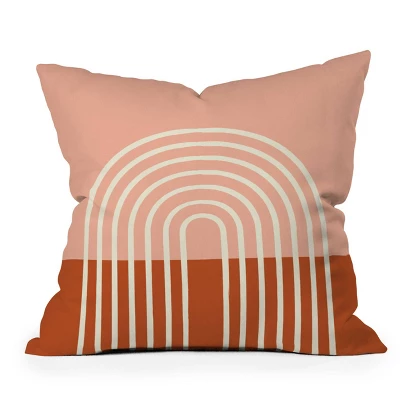 Grace Terracotta Pastel Outdoor Throw Pillow Orange - Deny Designs 5 Grace Terracotta Pastel Outdoor Throw Pillow Orange - Deny Designs - Image 3