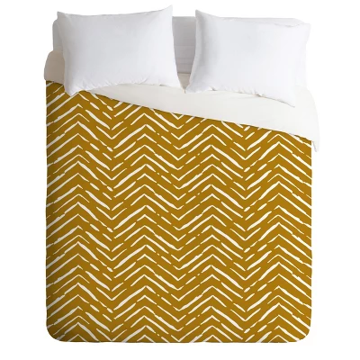 Iveta Abolina La Jardin Noir Chevron Duvet Set - Deny Designs 6 Iveta Abolina La Jardin Noir Chevron Duvet Set - Deny Designs - Image 4