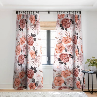 Marta Barragan Camarasa Terracotta Flowered Garden Single Panel Sheer Window Curtain - Deny Designs 7 Marta Barragan Camarasa Terracotta Flowered Garden Single Panel Sheer Window Curtain - Deny Designs - Image 6