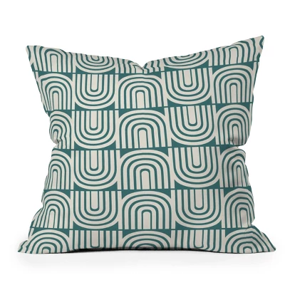 Deny Designs Heather Dutton Refraction Rainbow Square Outdoor Throw Pillow Teal/Cream 7 Deny Designs Heather Dutton Refraction Rainbow Square Outdoor Throw Pillow Teal/Cream - Image 5