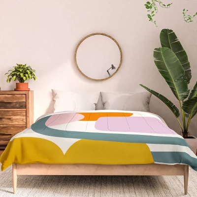 Deny Designs Lane And Lucia Rainbow Collage Comforter Bedding Set Cream 4 Deny Designs Lane And Lucia Rainbow Collage Comforter Bedding Set Cream - Image 2