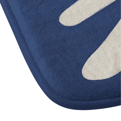 34"x21" Alisa Galitsyna Lazy Daisies 1 Memory Foam Bath Mat Blue - Deny Designs 4 34"x21" Alisa Galitsyna Lazy Daisies 1 Memory Foam Bath Mat Blue - Deny Designs - Image 2