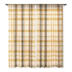 Kierkegaard Design Studio Hygge Retro Stripe Painted Plaid Single Panel Sheer Window Curtain - Deny Designs -Home Decor Store GUEST 1afd4ee1 583a 460a abb4 6bf203e594fc