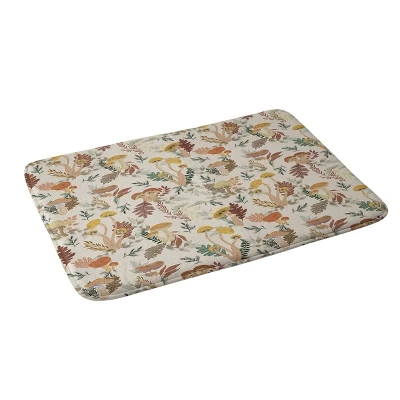 Colorful Wild Mushrooms Memory Foam Bath Mat - Deny Designs 3 Colorful Wild Mushrooms Memory Foam Bath Mat - Deny Designs
