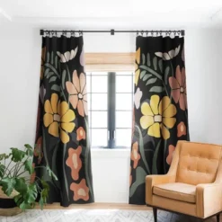 Miho TROPICAL Floral Night 84" X 50" Single Panel Blackout Window Curtain - Deny Designs 9 Miho TROPICAL Floral Night 84" X 50" Single Panel Blackout Window Curtain - Deny Designs -Home Decor Store GUEST 1c9b1762 0427 42da 9e50 ef320a7a9a2b