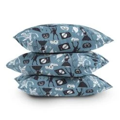 16"x16" Julia Madoka Halloween Night Fever Square Throw Pillow Blue - Deny Designs -Home Decor Store GUEST 1cbe80b2 c8da 4f82 9d2b d00a1f01b8b8