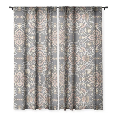 Pimlada Phuapradit Kaasni Gray Single Panel Sheer Window Curtain - Deny Designs 4 Pimlada Phuapradit Kaasni Gray Single Panel Sheer Window Curtain - Deny Designs - Image 2