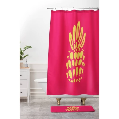 Allyson Johnson Pineapple Bath Rugs And Mats Pink 24" X 36" - Deny Designs 5 Allyson Johnson Pineapple Bath Rugs And Mats Pink 24" X 36" - Deny Designs - Image 3