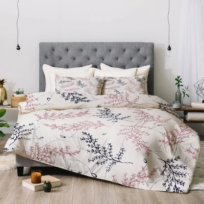 Floral Rosebud Studio Comfort Comforter Set - Deny Designs 3 Floral Rosebud Studio Comfort Comforter Set - Deny Designs