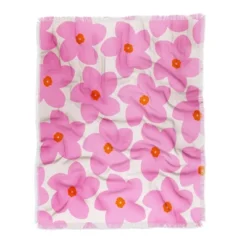 Daily Regina Designs Abstract Retro Flower Pink Woven Throw Blanket - Deny Designs -Home Decor Store GUEST 2905917a 01b3 4641 95c8 cd1ea7f7b233