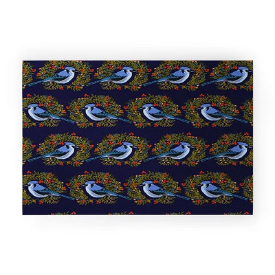 Joy Laforme Christmas Blue Jay Wreaths Welcome Mat - Society6 7 Joy Laforme Christmas Blue Jay Wreaths Welcome Mat - Society6 - Image 5