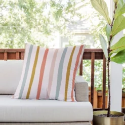 26"x26" Deny Designs Menina Lisboa Summer Colorful Stripes Square Outdoor Throw Pillow Pink 7 26"x26" Deny Designs Menina Lisboa Summer Colorful Stripes Square Outdoor Throw Pillow Pink -Home Decor Store GUEST 2a457d44 a44e 41f7 a216 e2a9981b1692