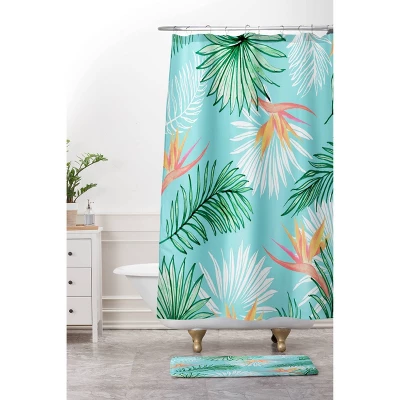 Deny Designs 83 Oranges Tropic Palm Shower Curtain 4 Deny Designs 83 Oranges Tropic Palm Shower Curtain - Image 2