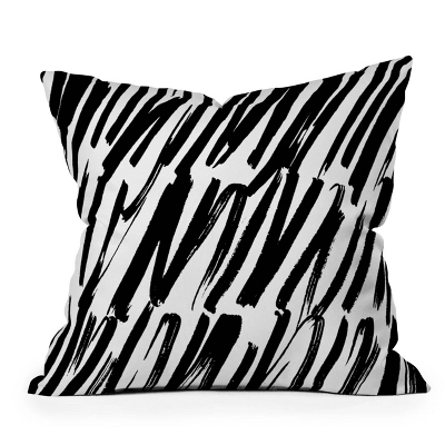 Rebecca Allen Covered Square Throw Pillow Black/White - Deny Designs 7 Rebecca Allen Covered Square Throw Pillow Black/White - Deny Designs - Image 5
