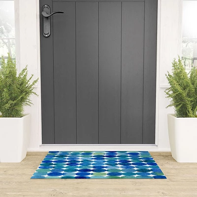 Angela Minca Watercolor Dot Pattern Looped Vinyl Welcome Mat - Society6 3 Angela Minca Watercolor Dot Pattern Looped Vinyl Welcome Mat - Society6