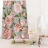 UtArt Peach Peonies Watercolor Pattern On Teal Sepia Shower Curtain - Deny Designs 2 UtArt Peach Peonies Watercolor Pattern On Teal Sepia Shower Curtain - Deny Designs -Home Decor Store GUEST 2ce5cc10 6552 4eeb 8089 b6d32843fdf3