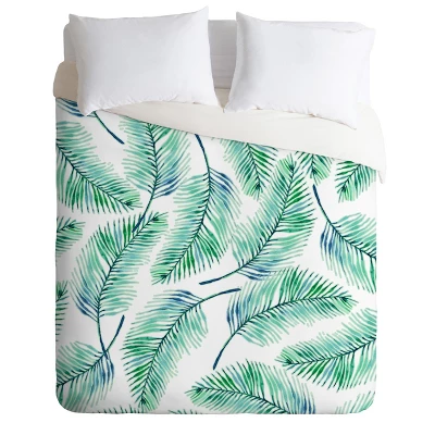 83 Oranges Palm Leaves Duvet Set - Deny Designs 6 83 Oranges Palm Leaves Duvet Set - Deny Designs - Image 4
