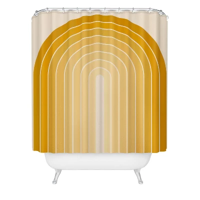 Colour Poems Gradient Arch XXV Shower Curtain Yellow - Deny Designs 3 Colour Poems Gradient Arch XXV Shower Curtain Yellow - Deny Designs