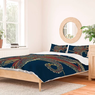 Valentina Ramos Octopus 100% Cotton Duvet Set - Deny Designs 3 Valentina Ramos Octopus 100% Cotton Duvet Set - Deny Designs
