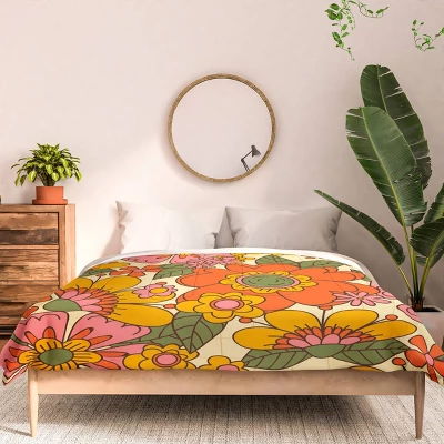 Deny Designs ThirtyOne Illustrations Spring In Retro Comforter Set Various Colors 4 Deny Designs ThirtyOne Illustrations Spring In Retro Comforter Set Various Colors - Image 2