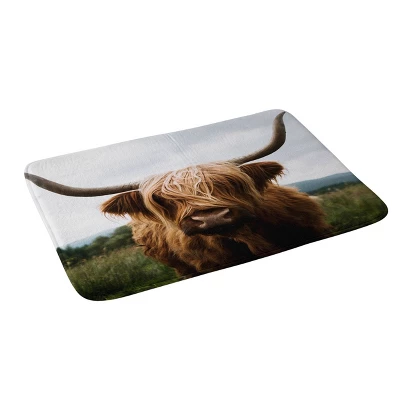 Scottish Highland Cattle Memory Foam Bath Mat - Deny Designs 3 Scottish Highland Cattle Memory Foam Bath Mat - Deny Designs