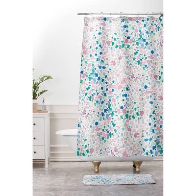 Jacqueline Maldonado Magic Terrazzo Shower Curtain Pink - Deny Designs 4 Jacqueline Maldonado Magic Terrazzo Shower Curtain Pink - Deny Designs - Image 2