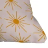 Maritza Lisa Sun Pattern Outdoor Throw Pillow Pink/Orange - Deny Designs