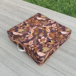 Marta Barragan Camarasa 2Pink Tropical Birds Landscape Outdoor Floor Cushion - Deny Designs