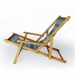 Heather Dutton West End Midnight Outdoor Sling Chair - Deny Designs