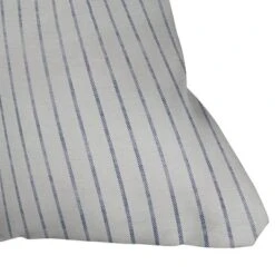 Holli Zollinger Aegean Wide Stripe Outdoor Throw Pillow Black - Deny Designs