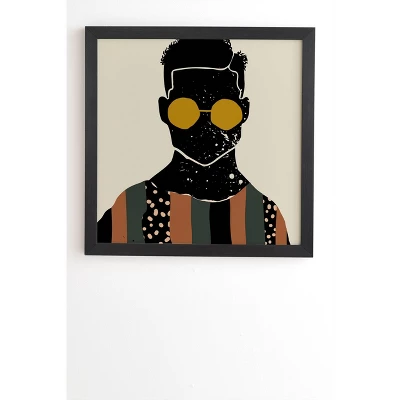 Domonique Brown Black Hair No. 7 Framed Wall Art Black - Deny Designs 7 Domonique Brown Black Hair No. 7 Framed Wall Art Black - Deny Designs - Image 5