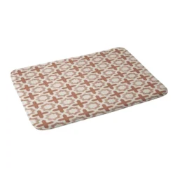 Little Arrow River Stars Terracotta Memory Foam Bath Mat Pink - Deny Designs