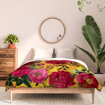 Deny Designs 3pc Full/Queen Vintage Love Vintage Shabby Chic Summer Comforter And Pillow Sham Set Pink: Non-Woven, Polyester Fill, Machine Washable 4 Deny Designs 3pc Full/Queen Vintage Love Vintage Shabby Chic Summer Comforter And Pillow Sham Set Pink: Non-Woven, Polyester Fill, Machine Washable - Image 2