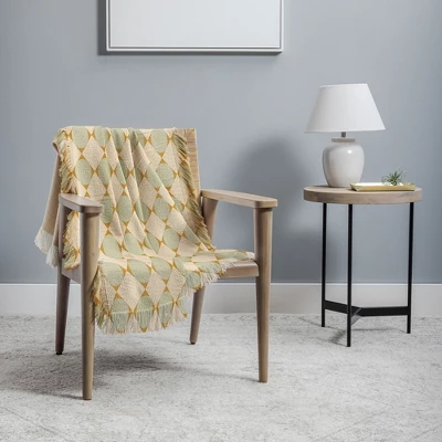 Colour Poems Retro Geometric Pattern III 56"x46" Woven Throw Blanket - Deny Designs 3 Colour Poems Retro Geometric Pattern III 56"x46" Woven Throw Blanket - Deny Designs