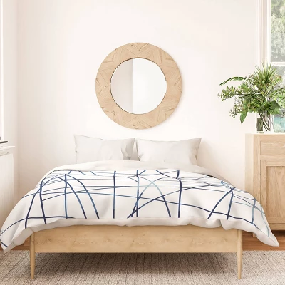 Architecture Indigo Gabriela Fuente Duvet Cover Set White/Blue - Deny Designs 4 Architecture Indigo Gabriela Fuente Duvet Cover Set White/Blue - Deny Designs - Image 2