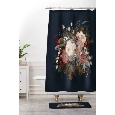 36"x24" Iveta Abolina Brielle Boho Memory Foam Bath Mat Navy - Deny Designs 3 36"x24" Iveta Abolina Brielle Boho Memory Foam Bath Mat Navy - Deny Designs