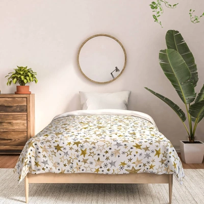 Ninola Design Winter Stars Holiday Cotton Comforter & Sham Set - Deny Designs 4 Ninola Design Winter Stars Holiday Cotton Comforter & Sham Set - Deny Designs - Image 2