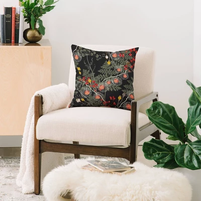 Iveta Abolina Citlali Night Square Throw Pillow Black - Deny Designs: Machine Washable, Indoor Decor, Zipper Closure 3 Iveta Abolina Citlali Night Square Throw Pillow Black - Deny Designs: Machine Washable, Indoor Decor, Zipper Closure