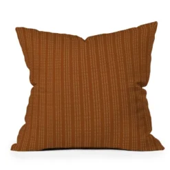 26"x26" Deny Designs Little Arrow Design Co Vert Triple Dash Ginger Square Outdoor Throw Pillow Orange -Home Decor Store GUEST 47e86ef4 7177 41a1 a91d 302c20435d0f