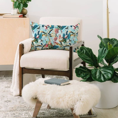 Marta Barragan Camarasa Tropical Paradise Oblong Lumbar Throw Pillow Blue - Deny Designs 3 Marta Barragan Camarasa Tropical Paradise Oblong Lumbar Throw Pillow Blue - Deny Designs