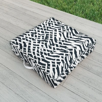 Ninola Design Japandi Texture Marks Outdoor Floor Cushion - Deny Designs 3 Ninola Design Japandi Texture Marks Outdoor Floor Cushion - Deny Designs