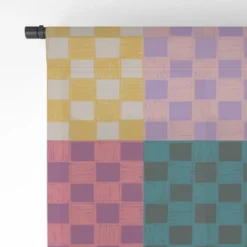 Schatzi Brown Alice Check Multi Single Panel Sheer Window Curtain - Deny Designs -Home Decor Store GUEST 489c6aa7 4bea 4108 8521 3e4a53a57dbd